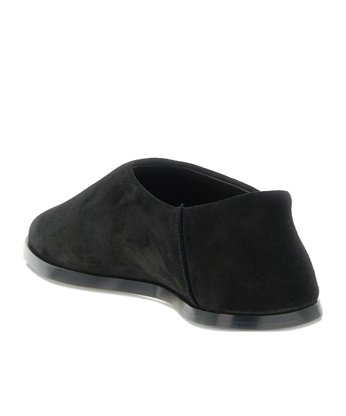 Fear Of God Suede Slip On Flat Sole Loafers In Black