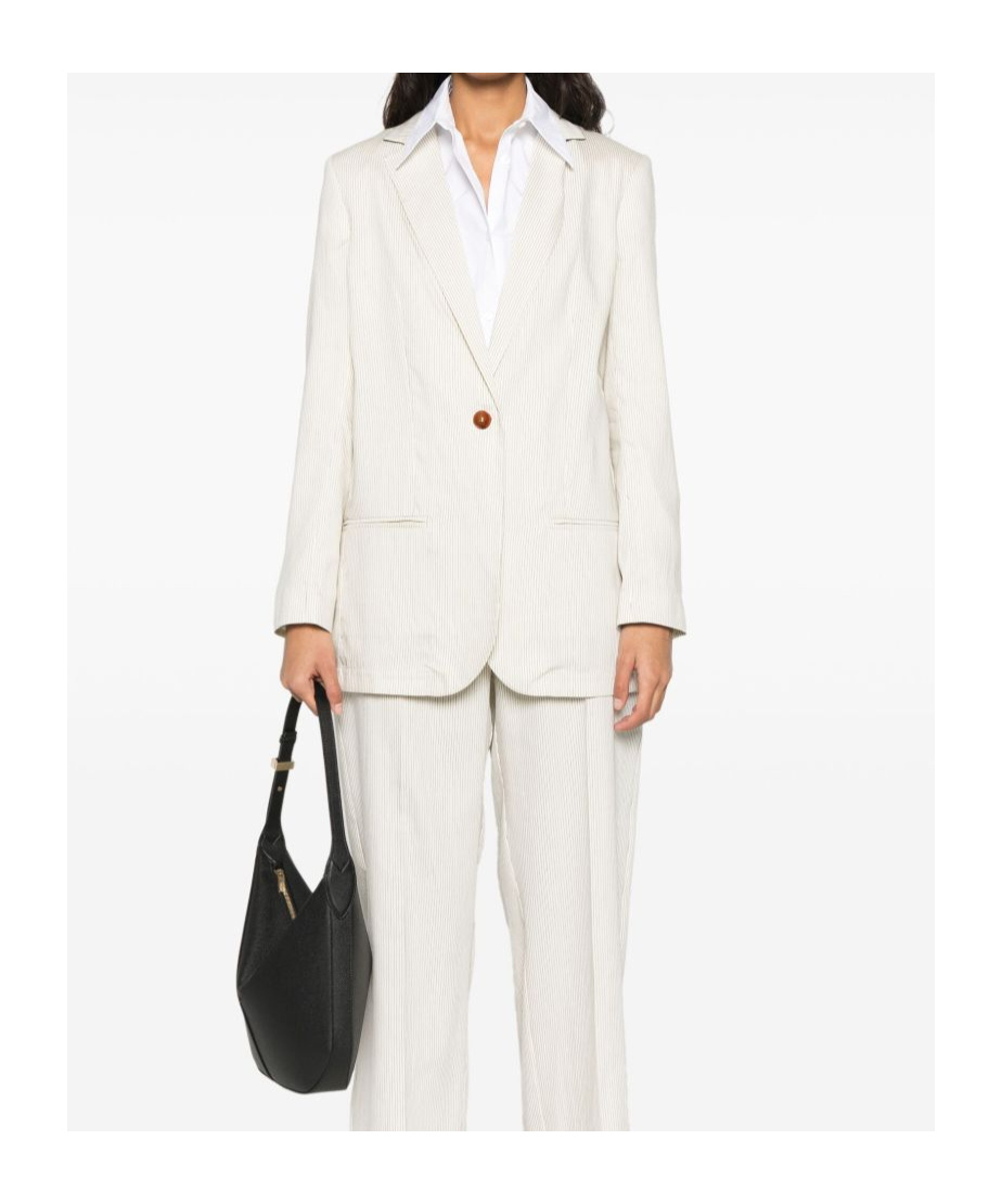 ALYSI LAPEL LONG-SLEEVED SUIT JACKET