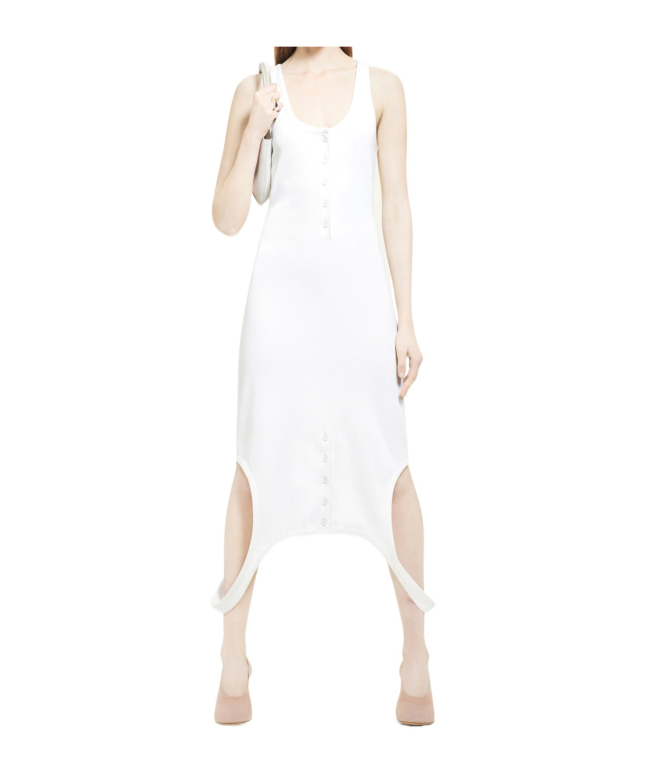 Courrèges Reversed Dress In White