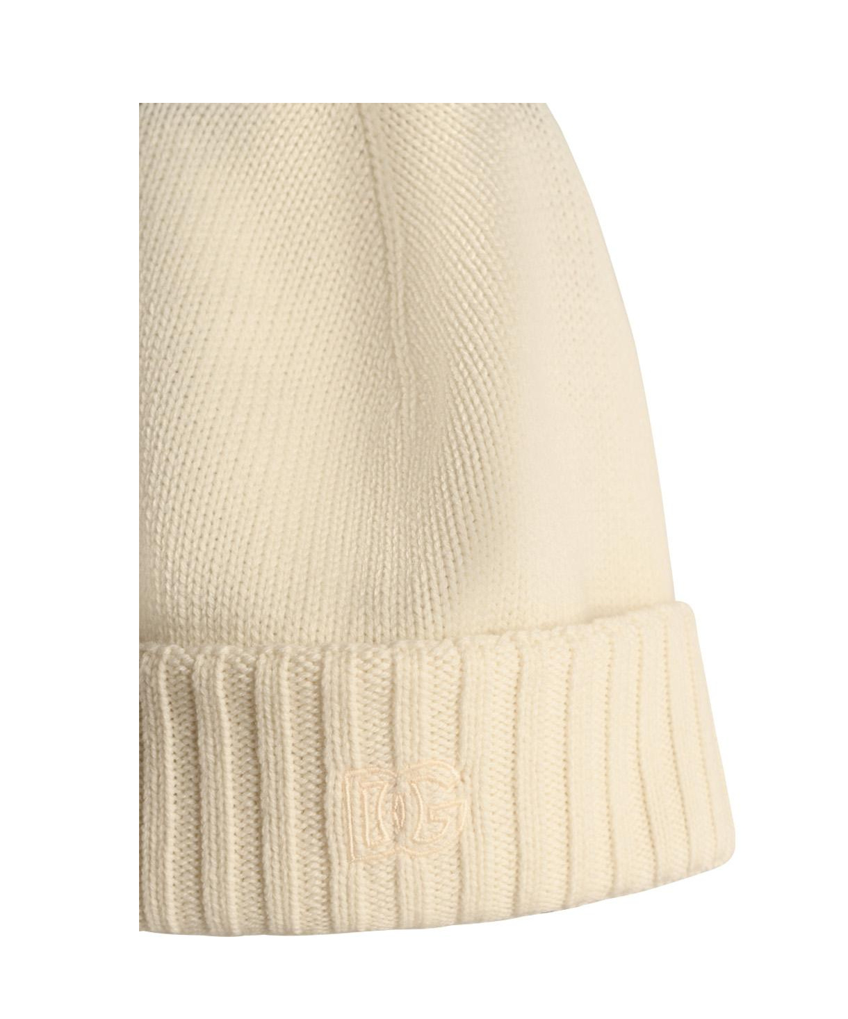 Dolce & Gabbana Cashmere Beanie In Nude