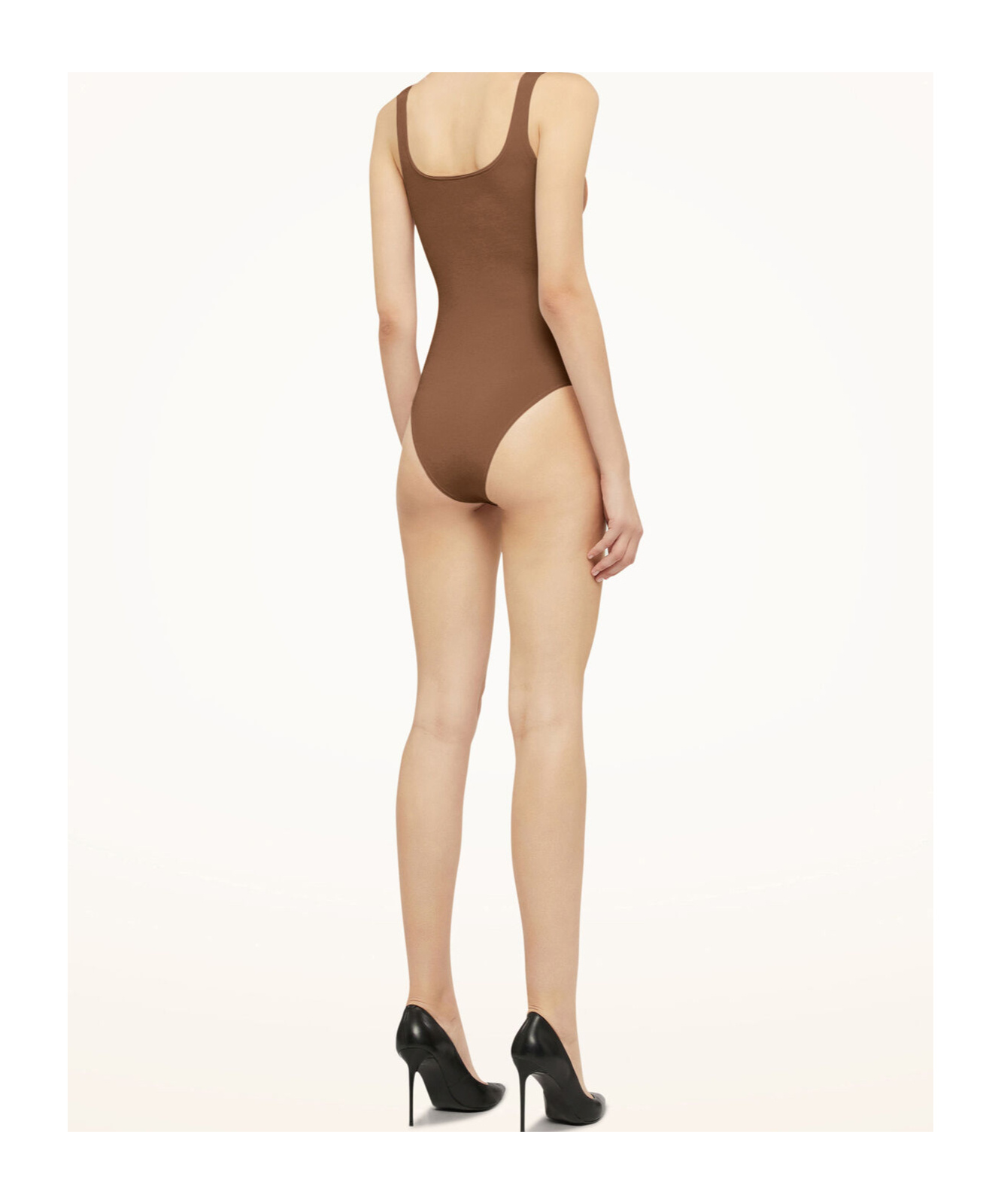 Wolford Sleeveless Jumpsuit In Brown