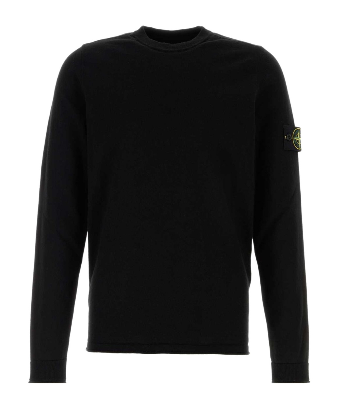 Shop Stone Island Cotton Jumper In Black