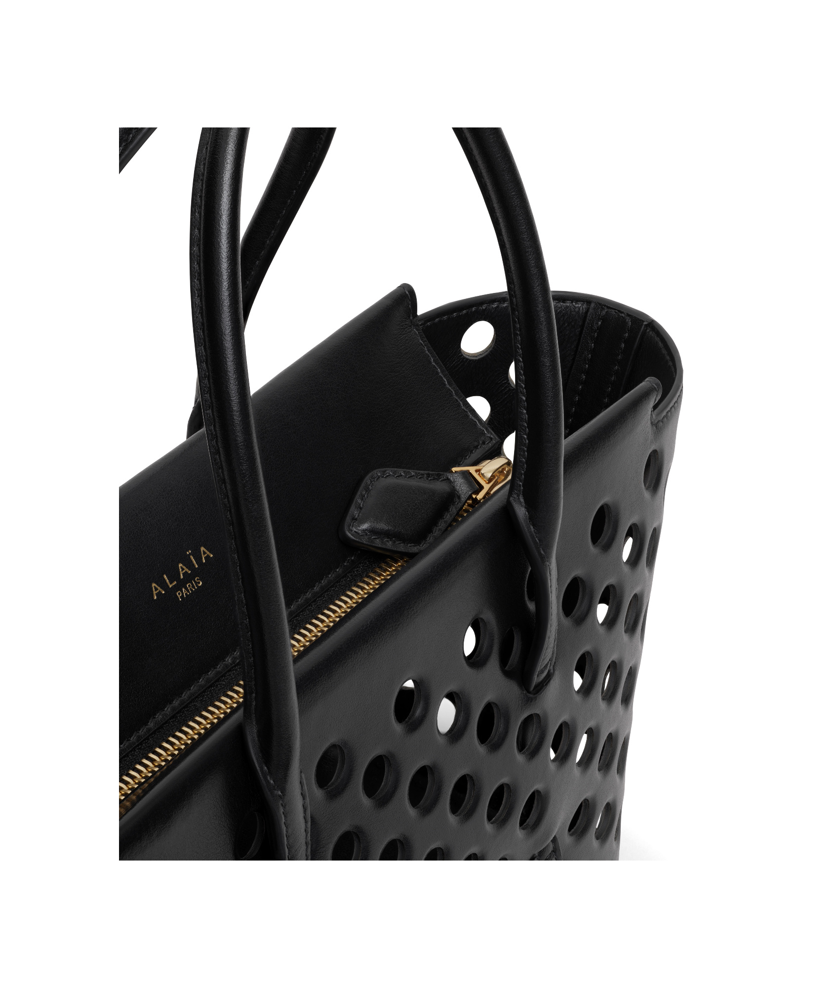 Alaïa Neo Mina 20 Shoulder Bag In Black