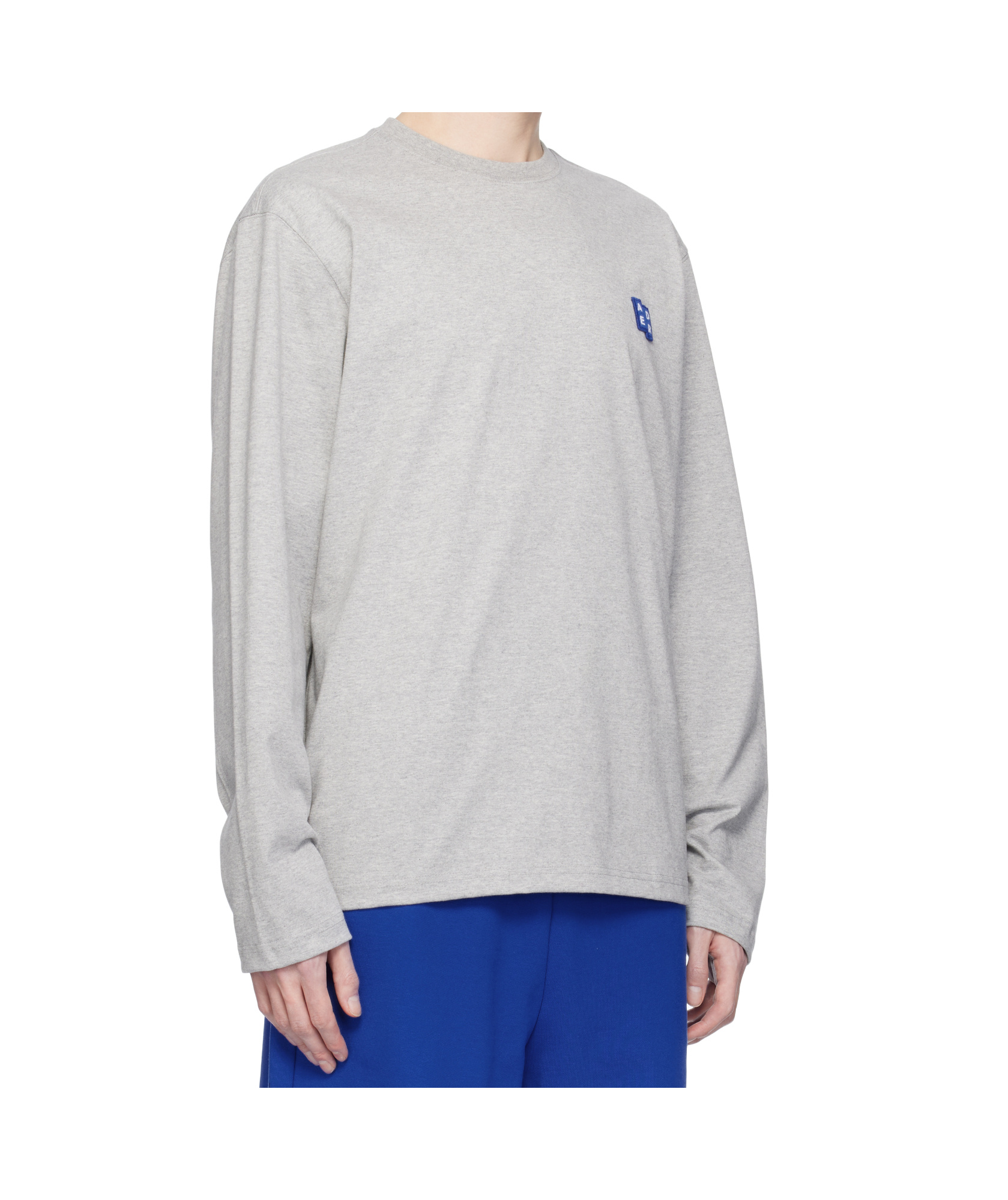 Ader Error Trs Tag Long-sleeved T-shirt In Grey