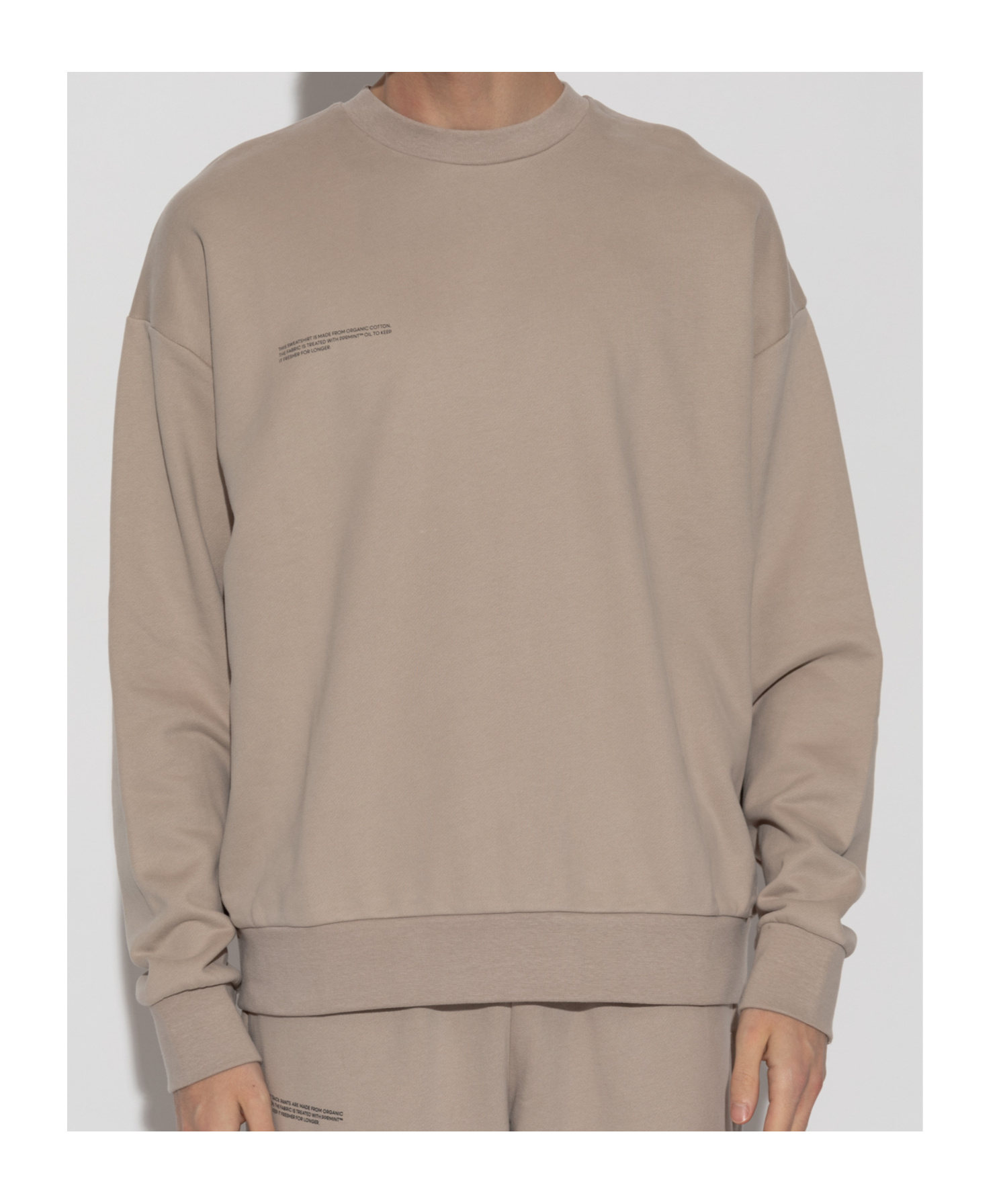 Pangaia Logo Sweatshirt In Nude