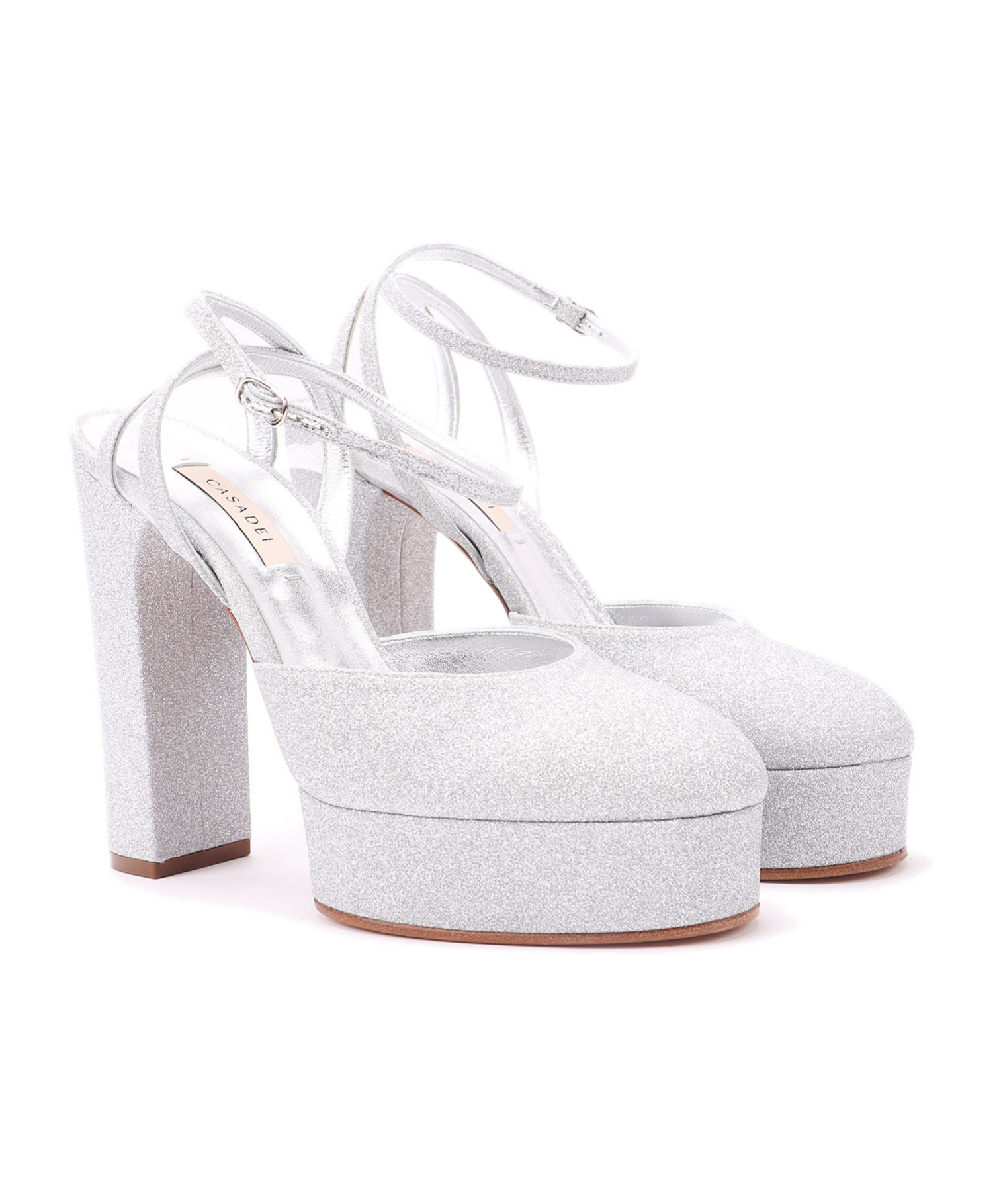 Casadei Betty Citylight 1310mm Platform Pumps In White