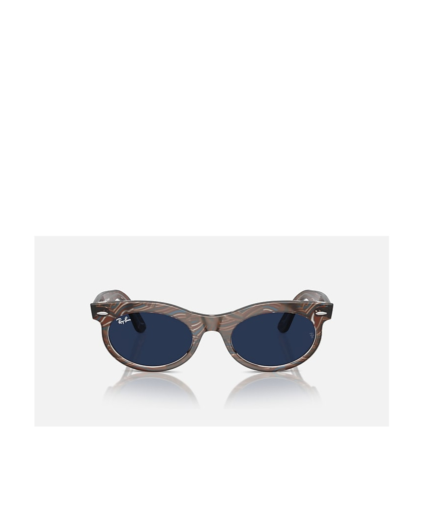 Ray Ban Wayfarer Oval Speed Shift Glasses In White