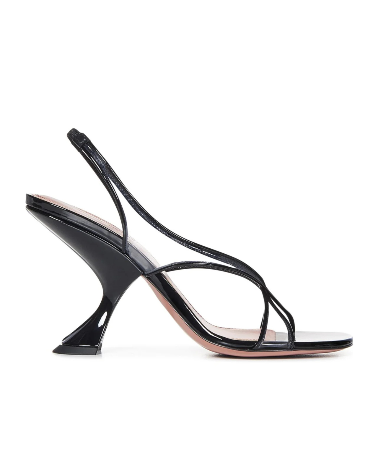 Amina Muaddi Open-toe High-heeled Sandals In Black