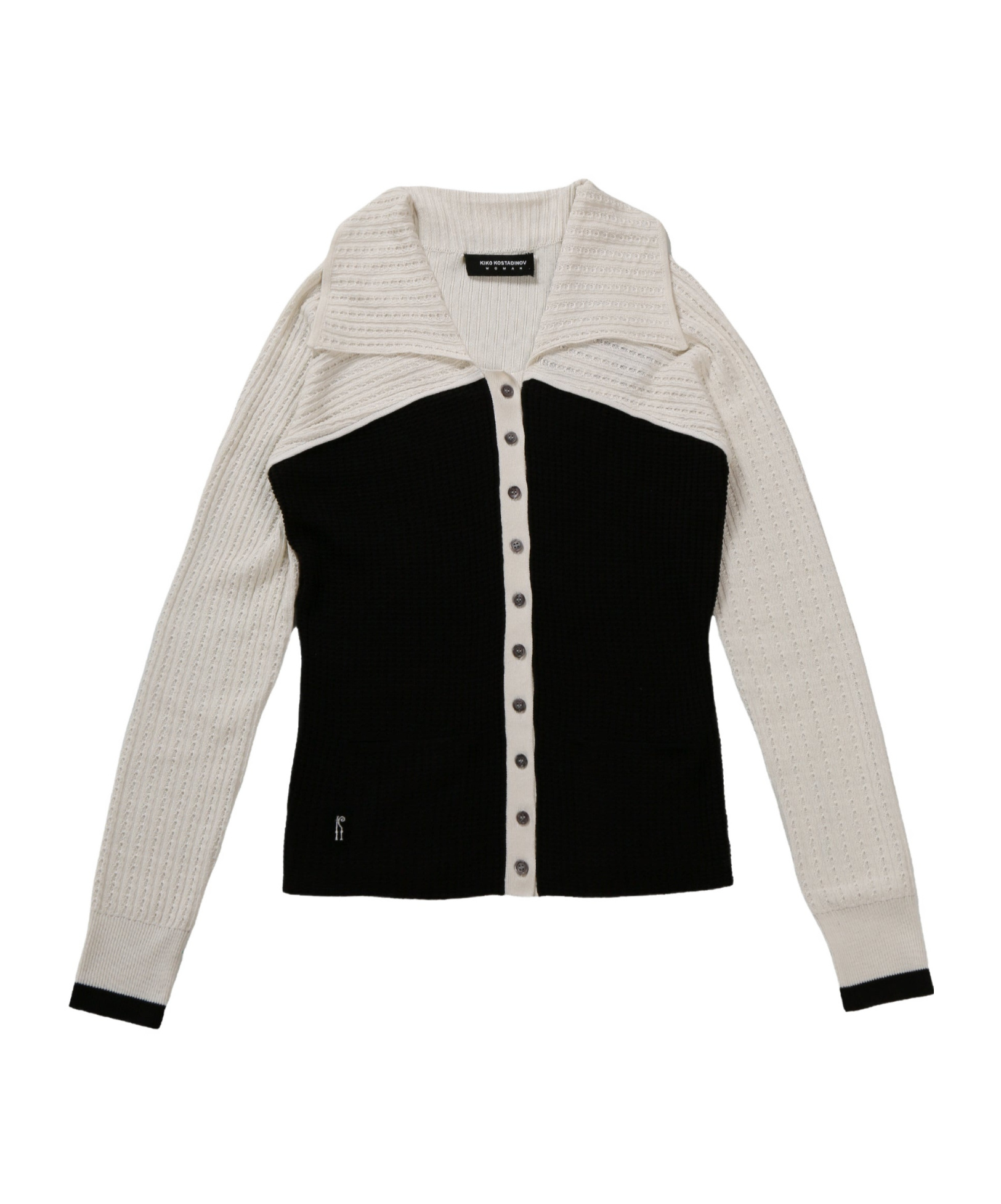 Kiko Kostadinov Rover Knit Cardigan In Black