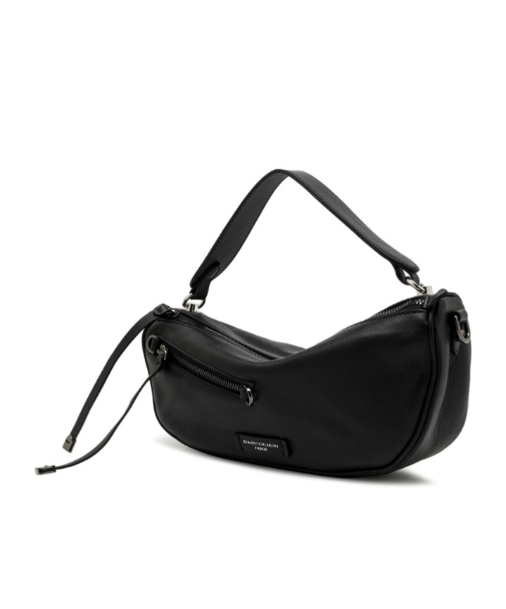 Gianni Chiarini Leather Tote Bag In Black