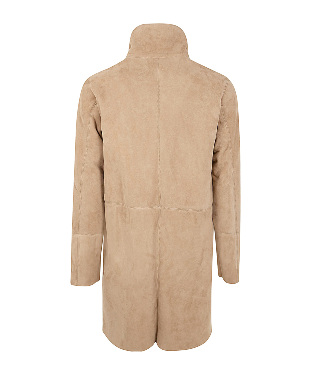 Giorgio Brato Classic Sheepskin With Central Zip In Nude