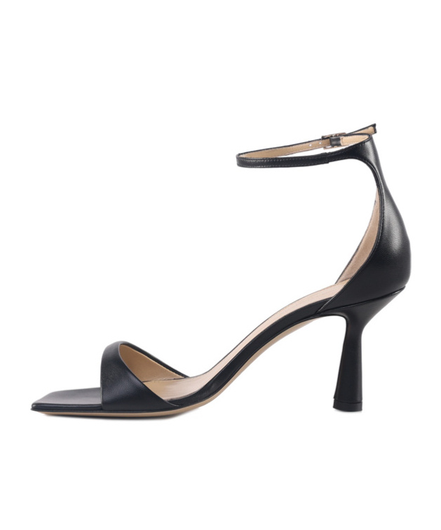 Giuliano Galiano Open-toed High-heeled Sandals In Black