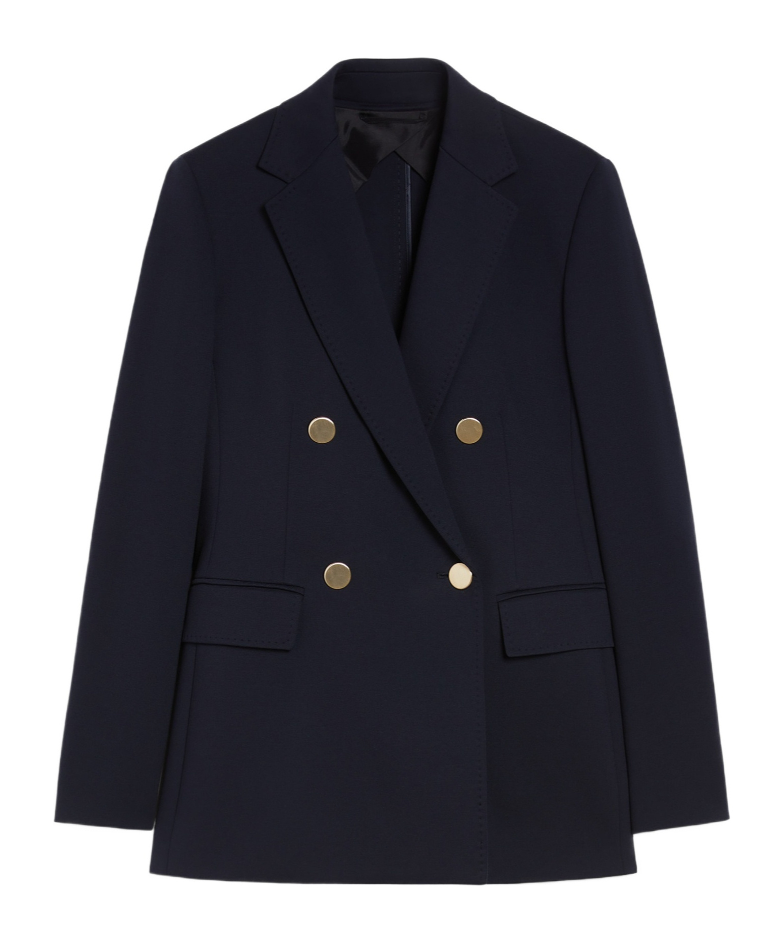 Max Mara Double-breasted Blazer In Black