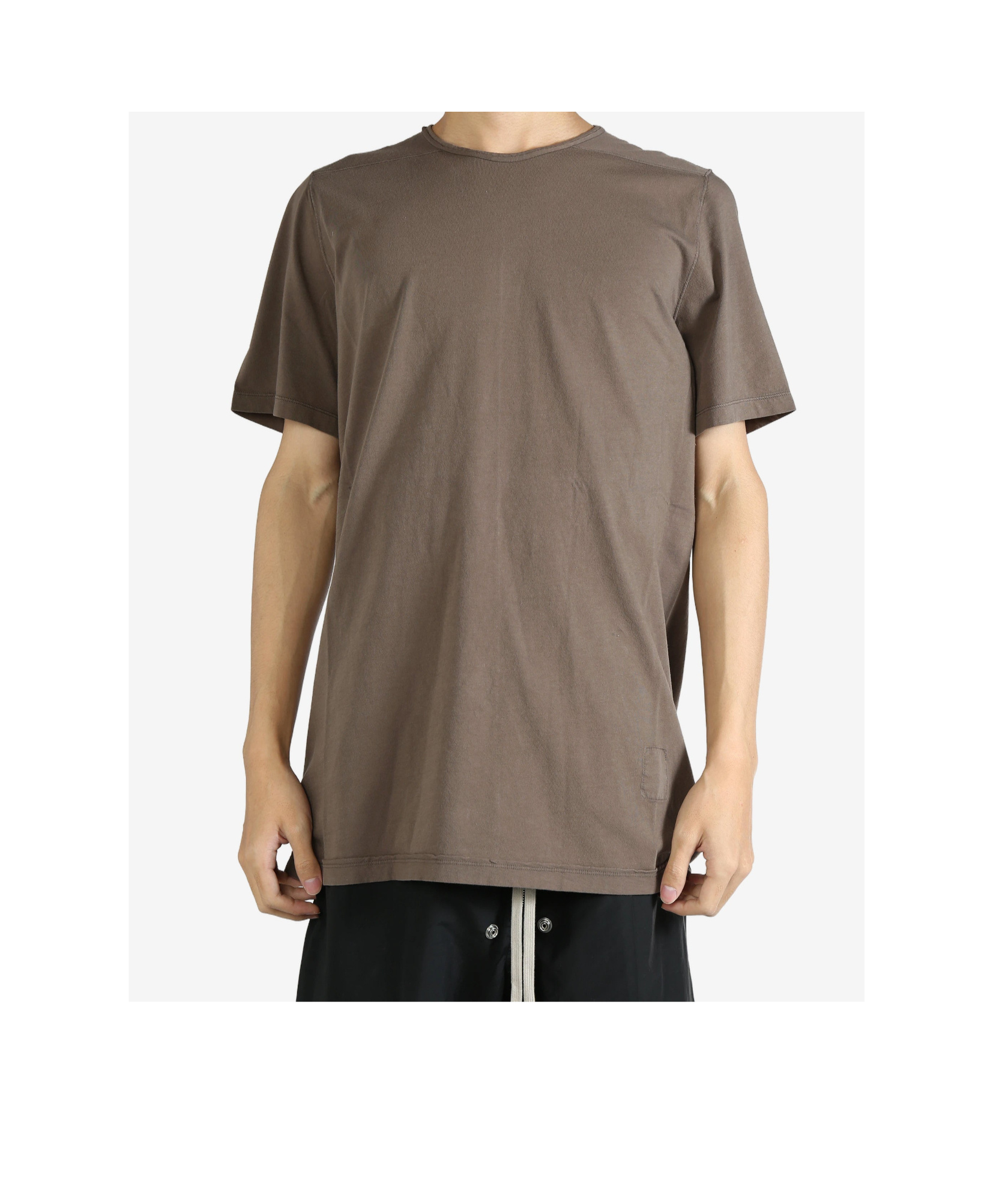 Rick Owens Drkshdw Gray Porterville Level T-shirt In Brown