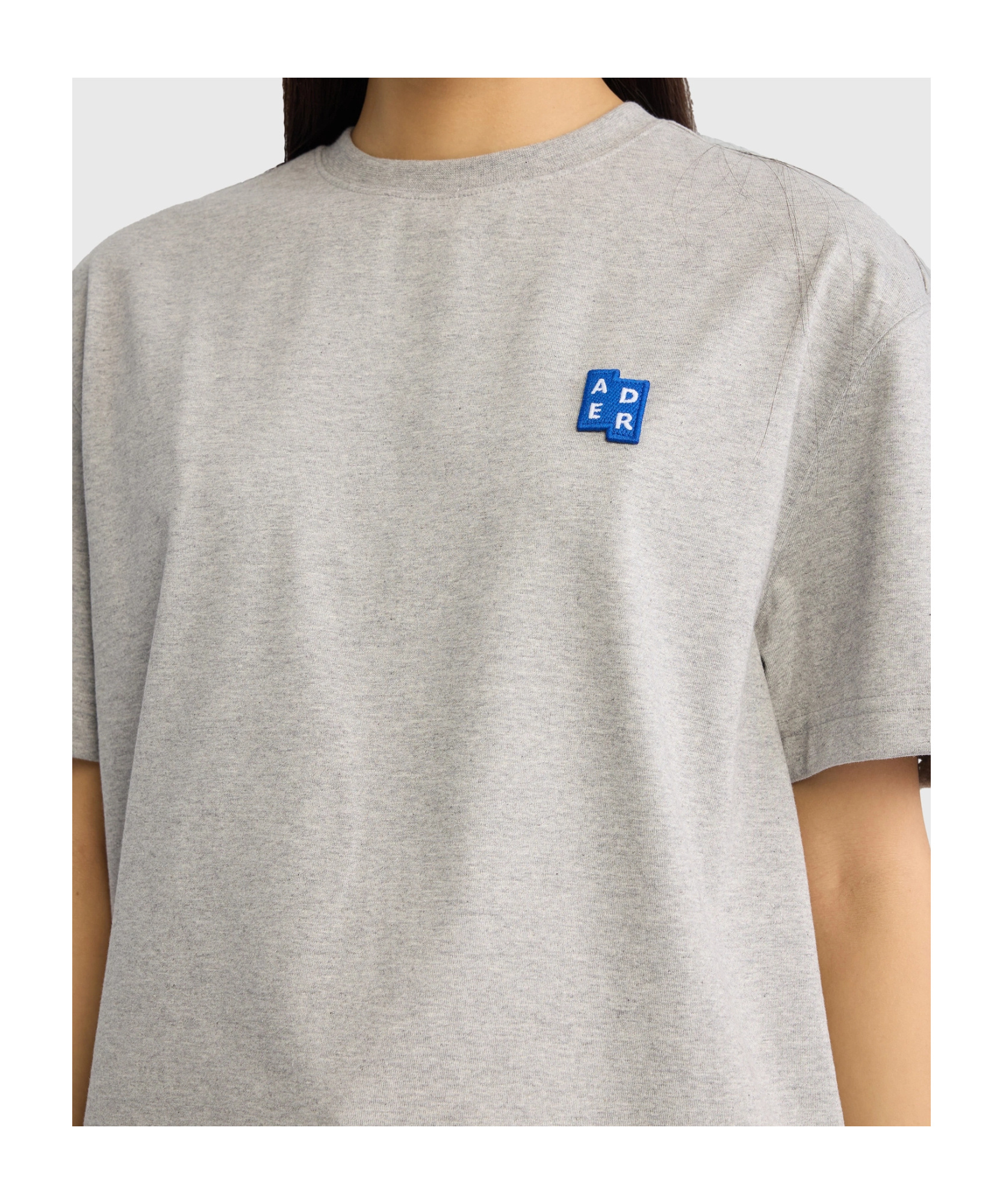 Ader Error Gray Trs Tag T-shirt In Blue