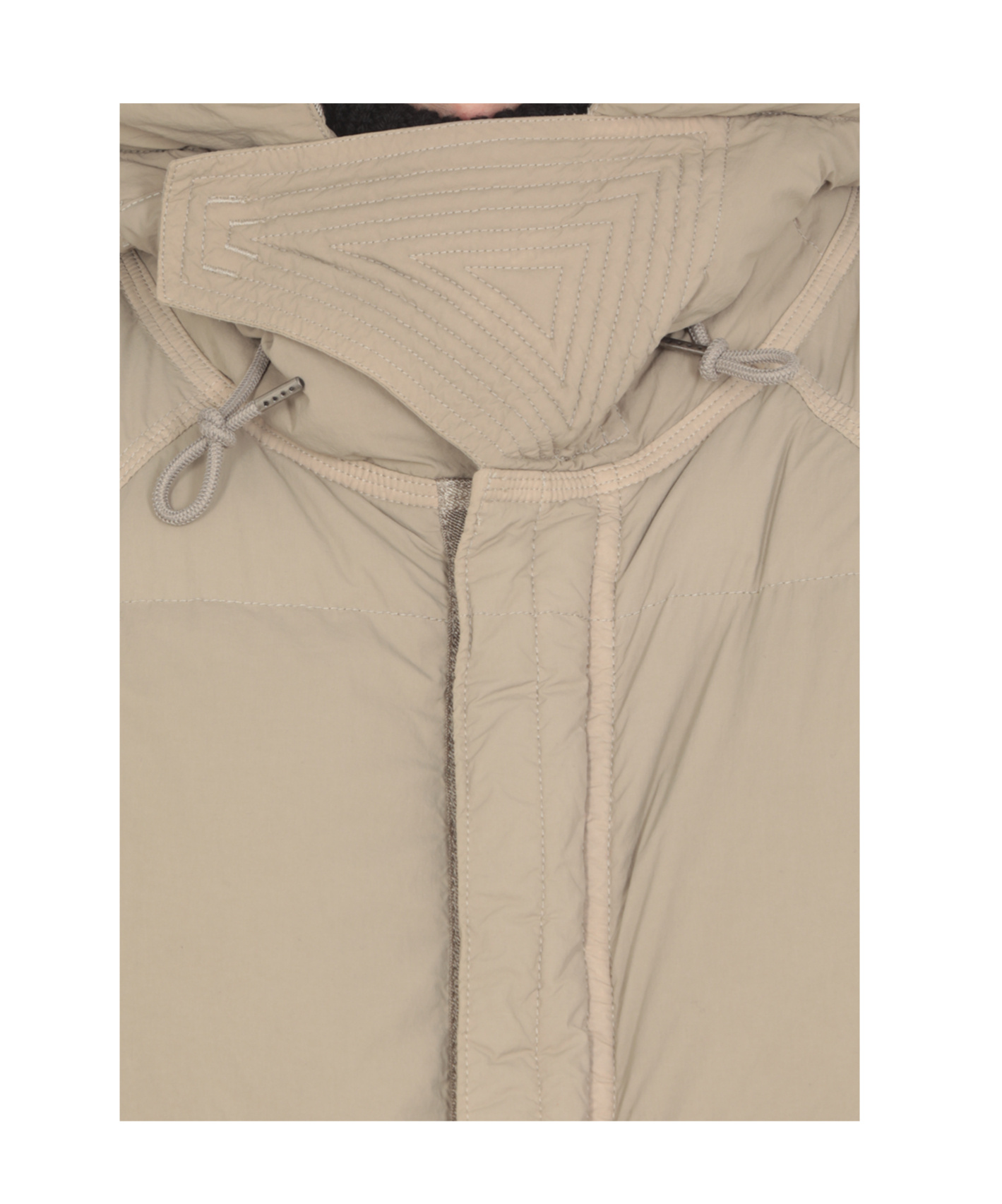 Ten C Piumino Arctic In Nylon Sabbia Uomo In Brown