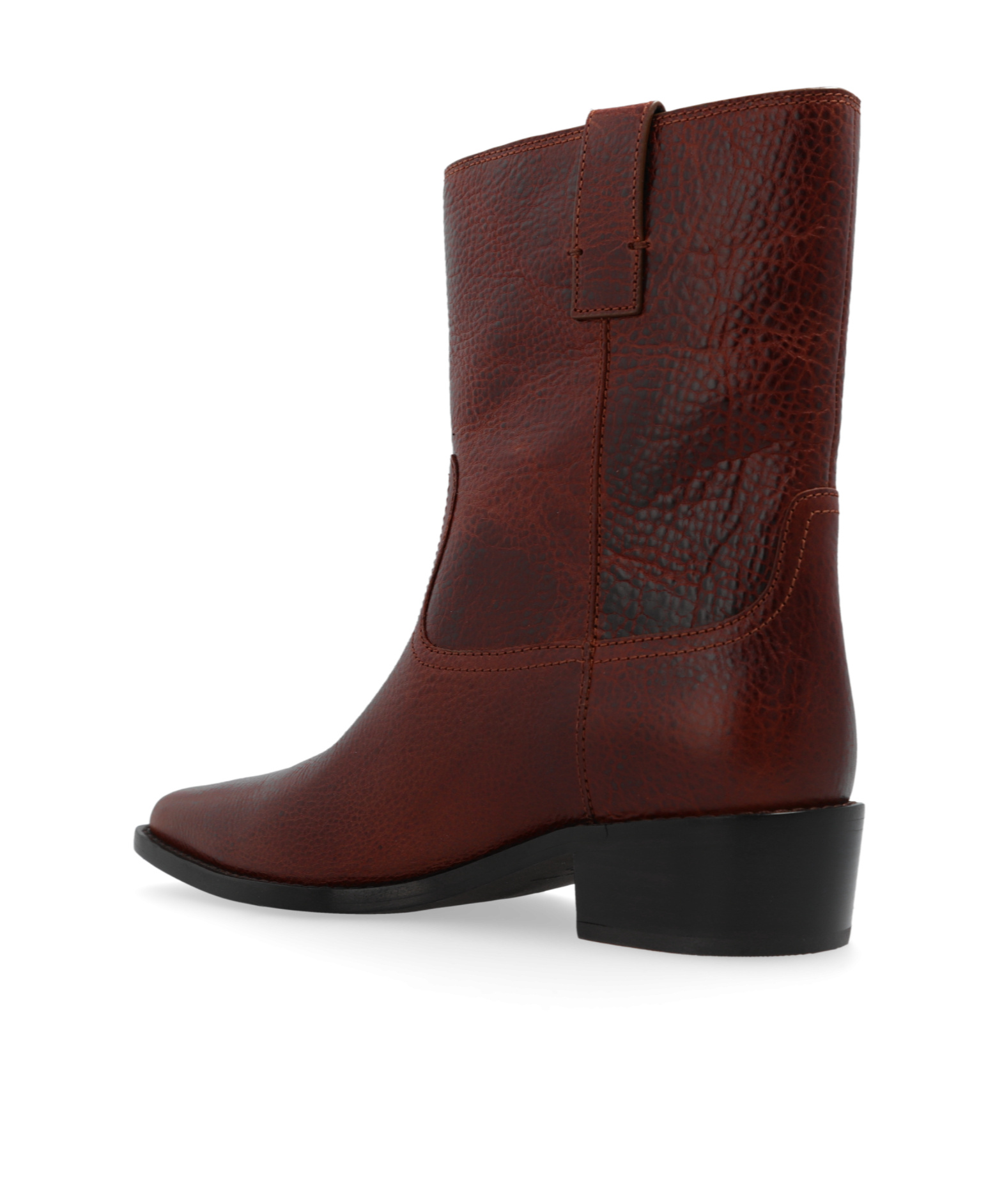 TORY BURCH SQUARE-TOED SHORT BOOTS 