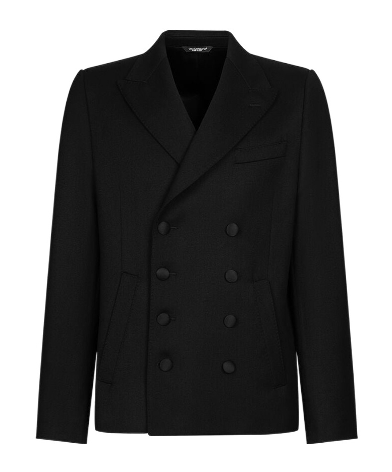 DOLCE & GABBANA DOLCE  GABBANA DOUBLE-BREASTED SATIN JACKET