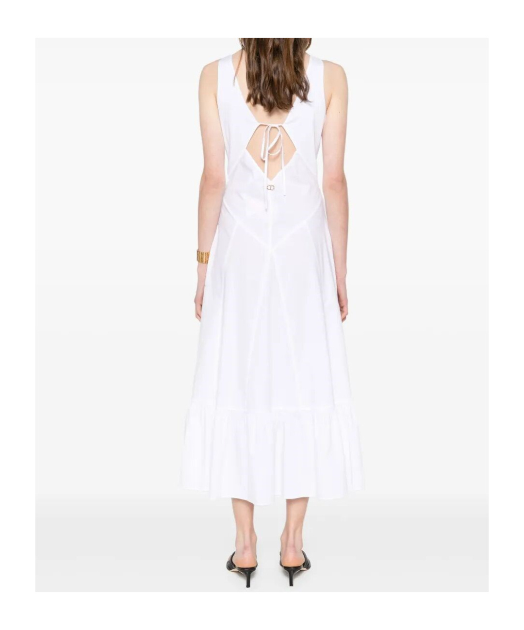 Shop Twinset Cut-out Midi Dress