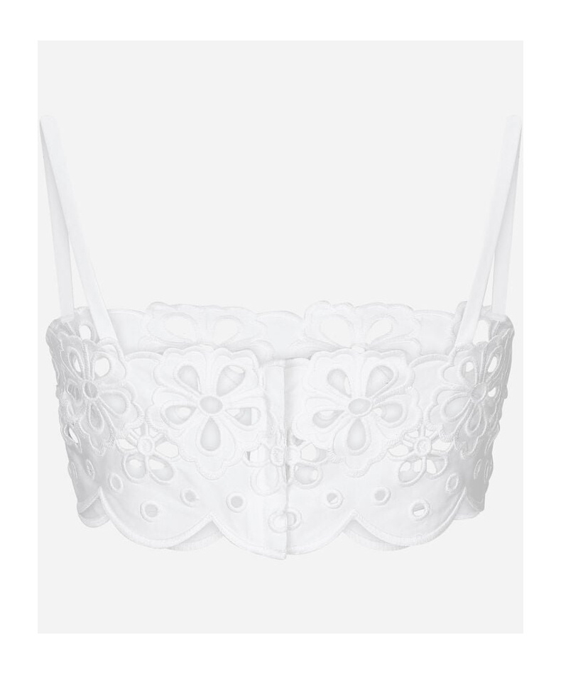 Dolce & Gabbana Cotton Top With Cut-out Detailing In White