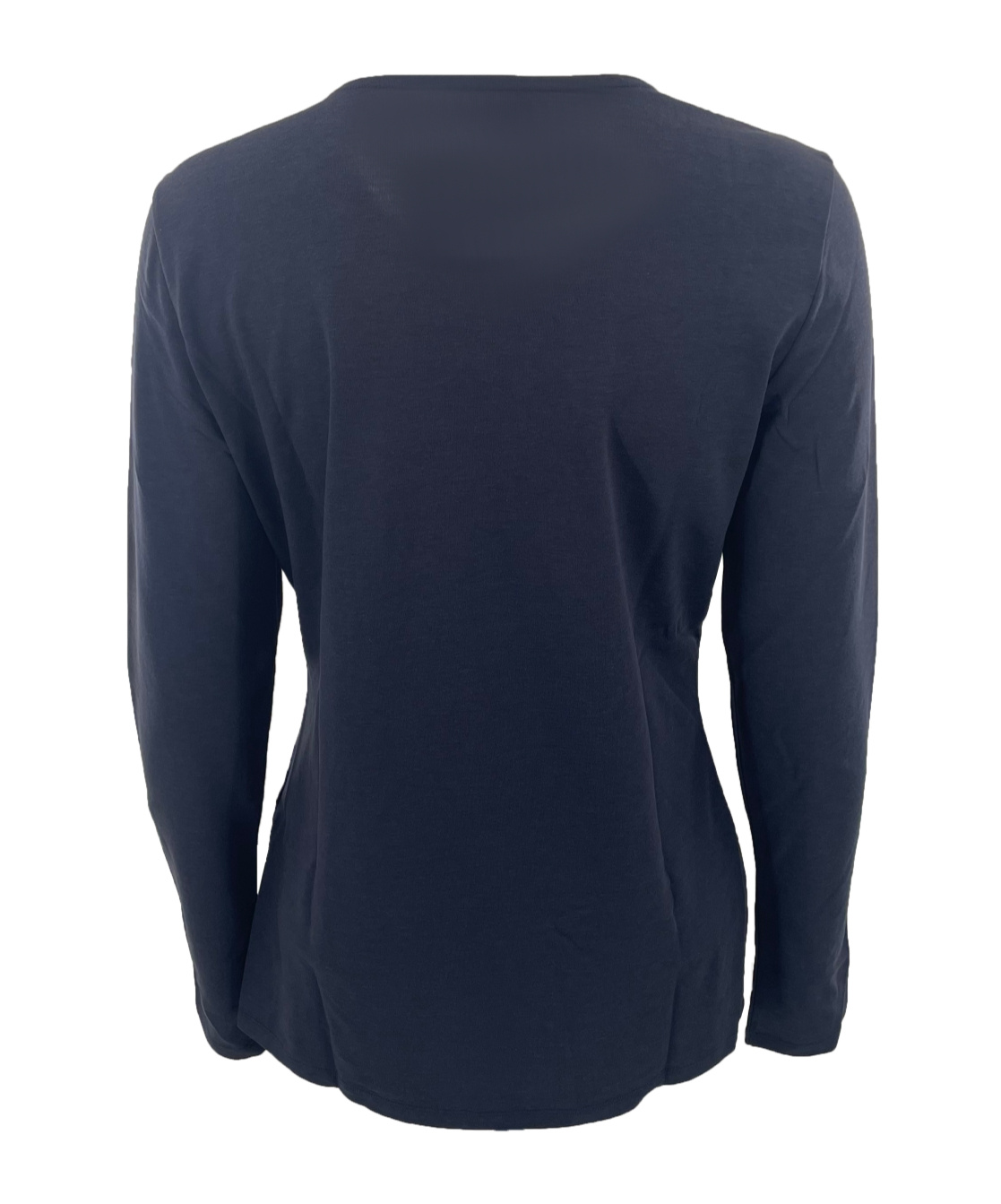 Armani Jeans Round Collar And Long-sleeved T-shirt In Black