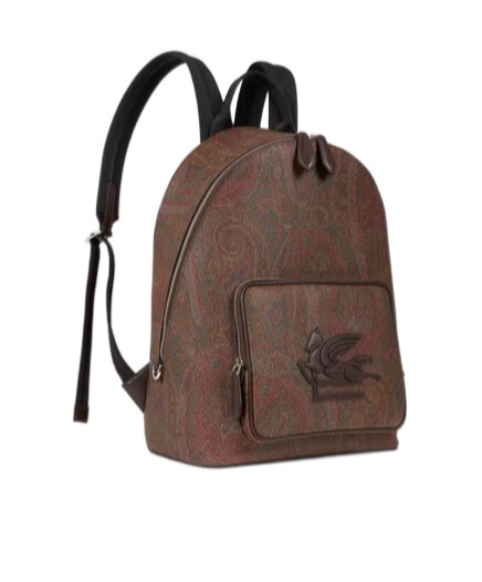 Etro Essential Paisley Backpack In Brown