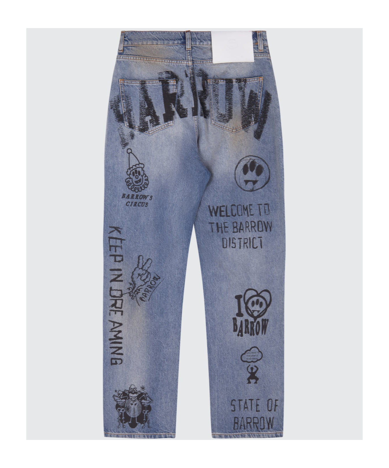 Barrow Belt-loop Jeans In Gray