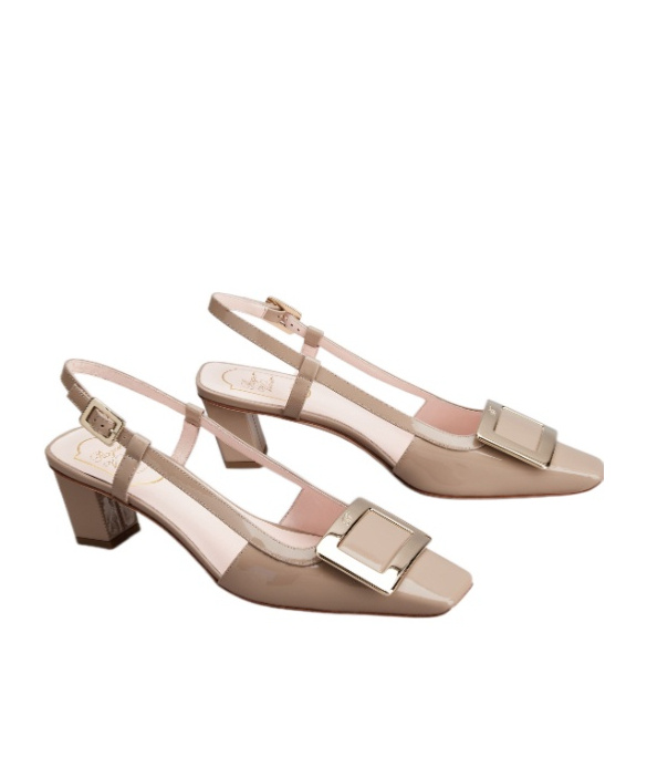 Roger Vivier Belle Vivier High-heeled Sandals In Brown