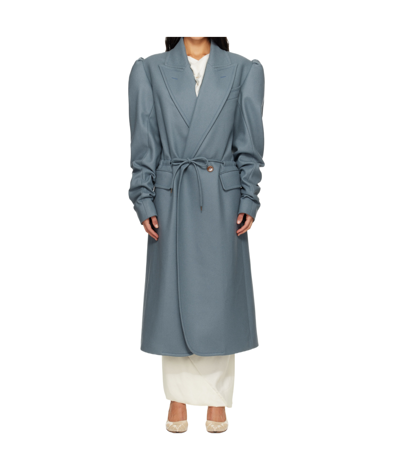 Vivienne Westwood Humphrey Long-sleeved Coat In Blue