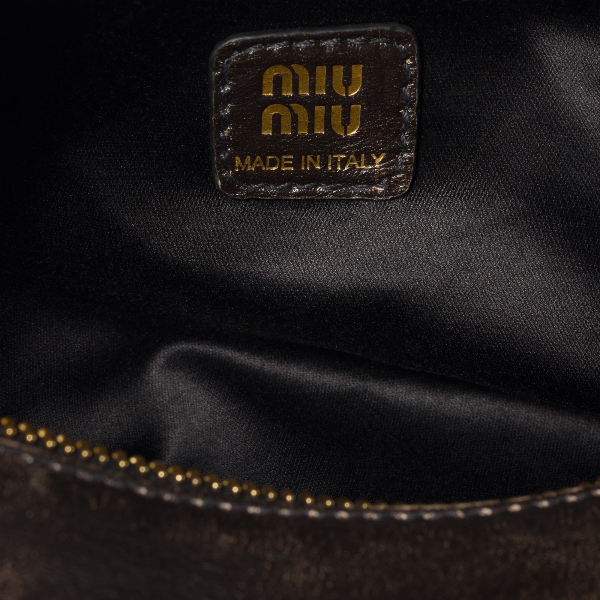 Miu Miu Leather Pouch In Burgundy