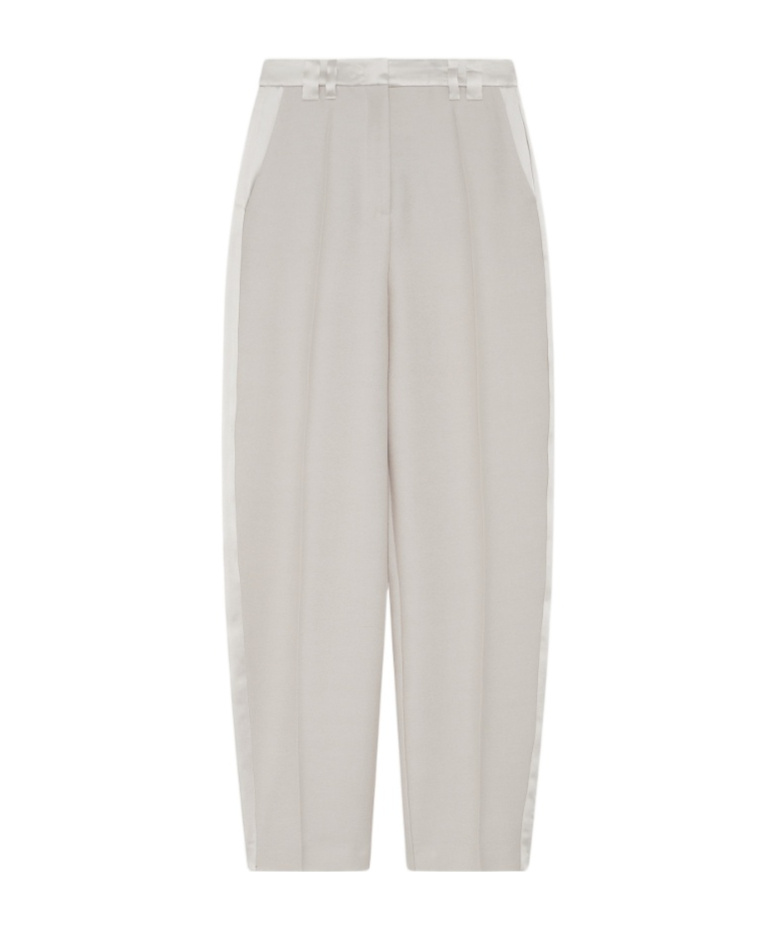 Marella Smoking Ivory Sable Trousers In White