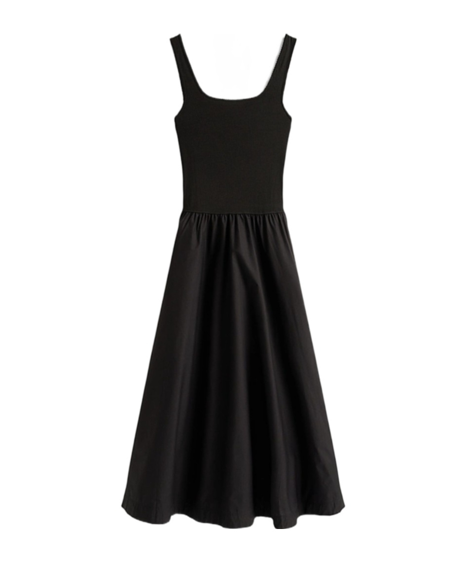 Tommy Hilfiger Slim Fit And Flare Midi Dress 159.90inc. Vat In Black