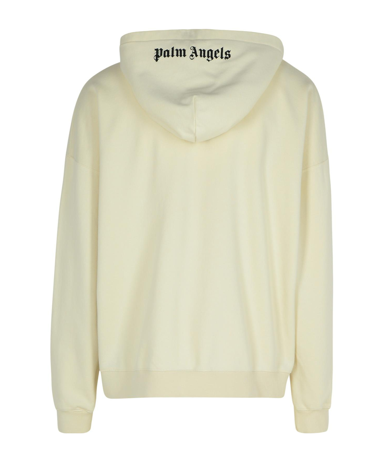 Palm Angels Cotton Hooded Sweater In Nude