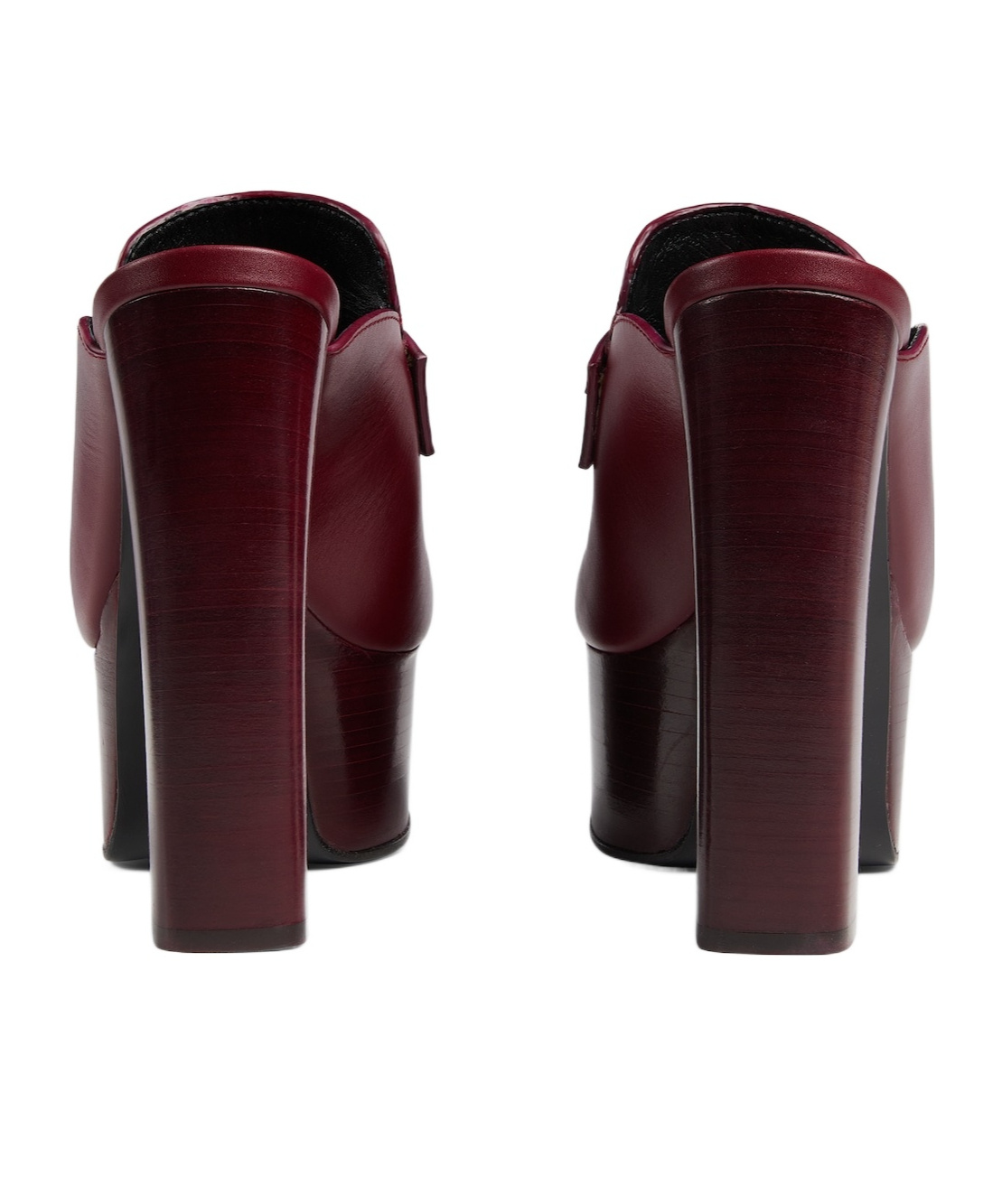 Gucci Horsebit 1955 Leather Platform Mules In Red