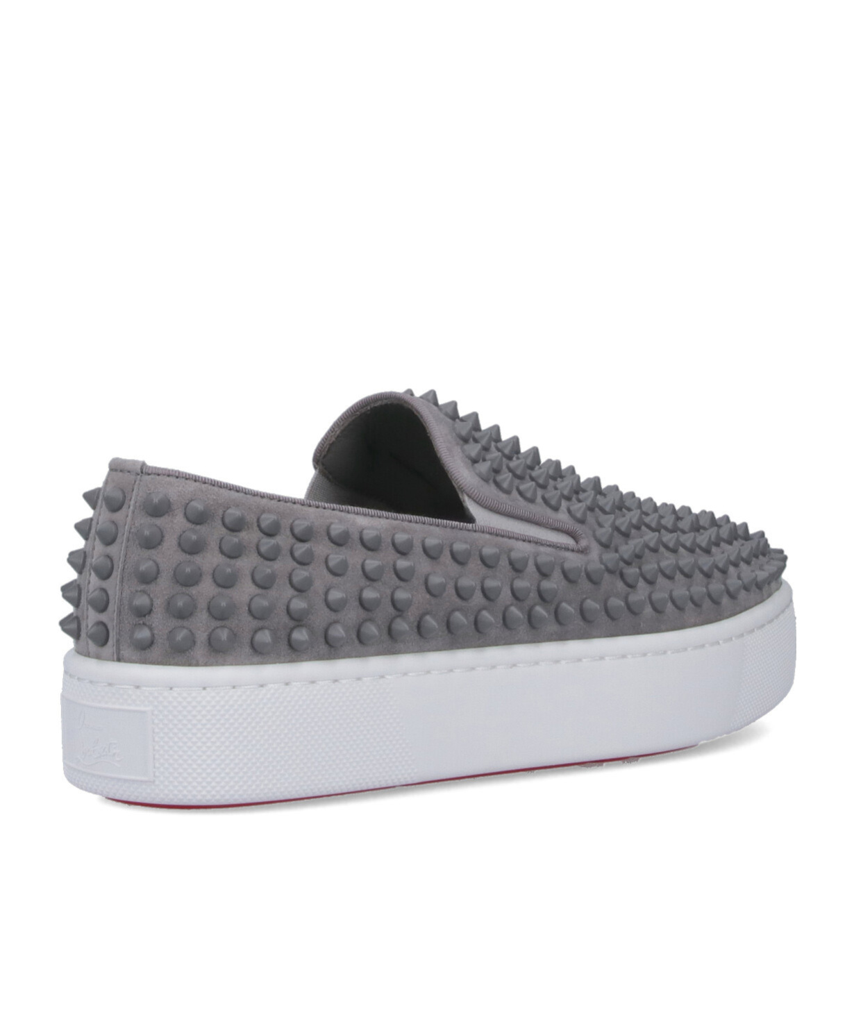 Christian Louboutin Round Toe Low-top Casual Shoes In Gray