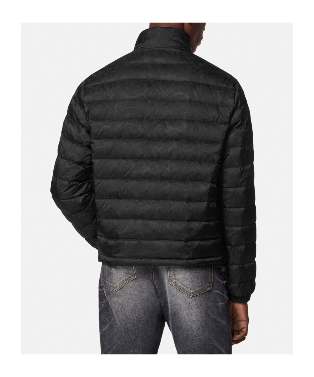 Versace Tailored Jacket With Elasticated Cuffs And Hem