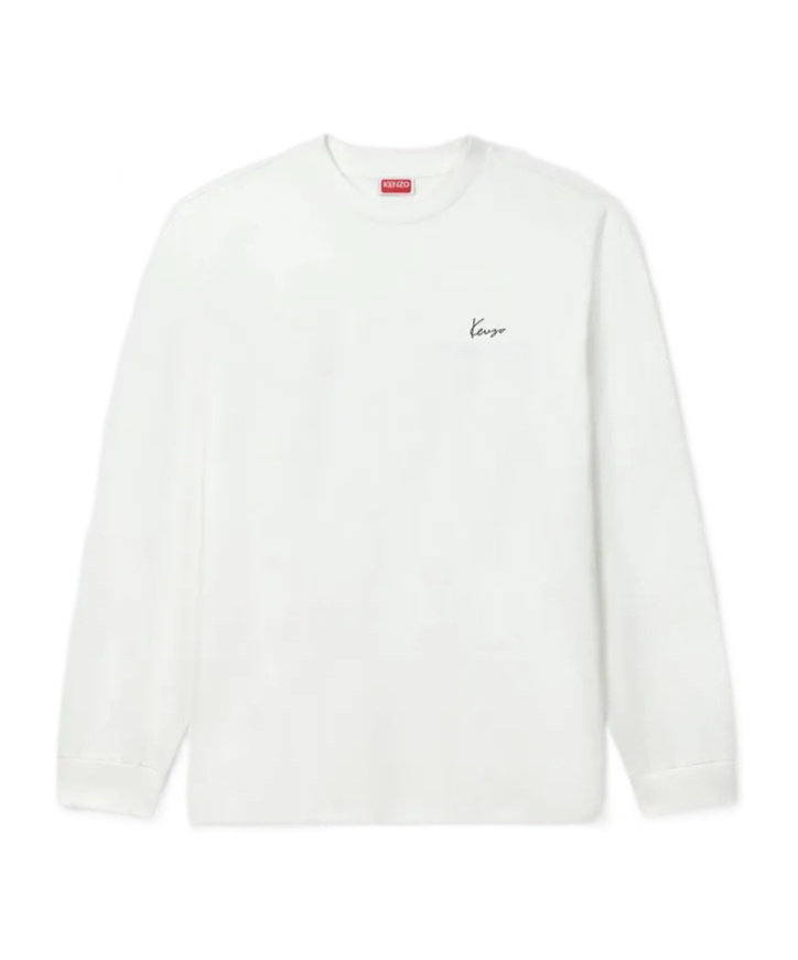 Kenzo Long-sleeved T-shirt In White