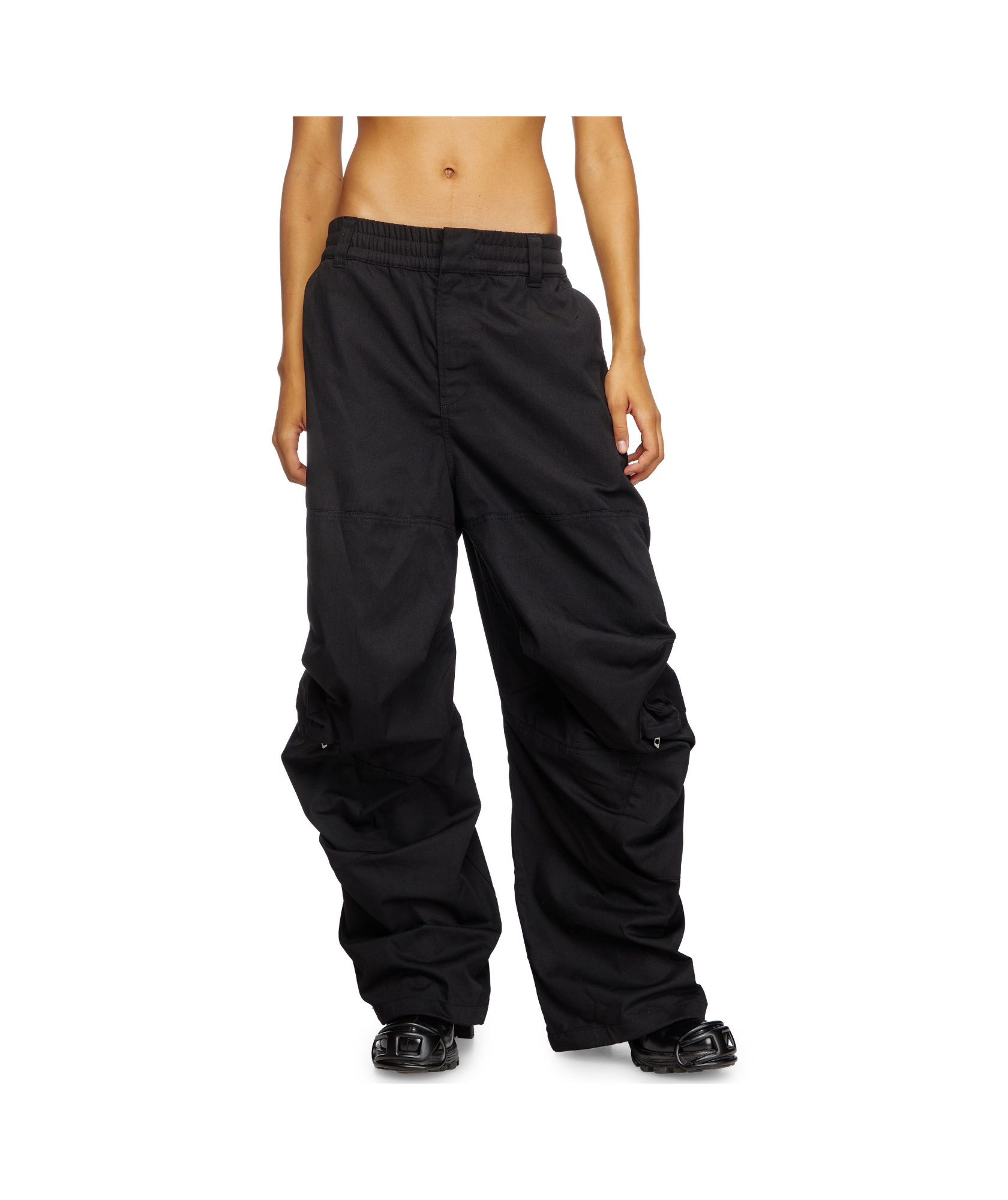 Shop Diesel P-arne-fem-p2 Cargo Pants In Black