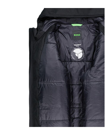 Hugo Boss Long-sleeved Parka In Black