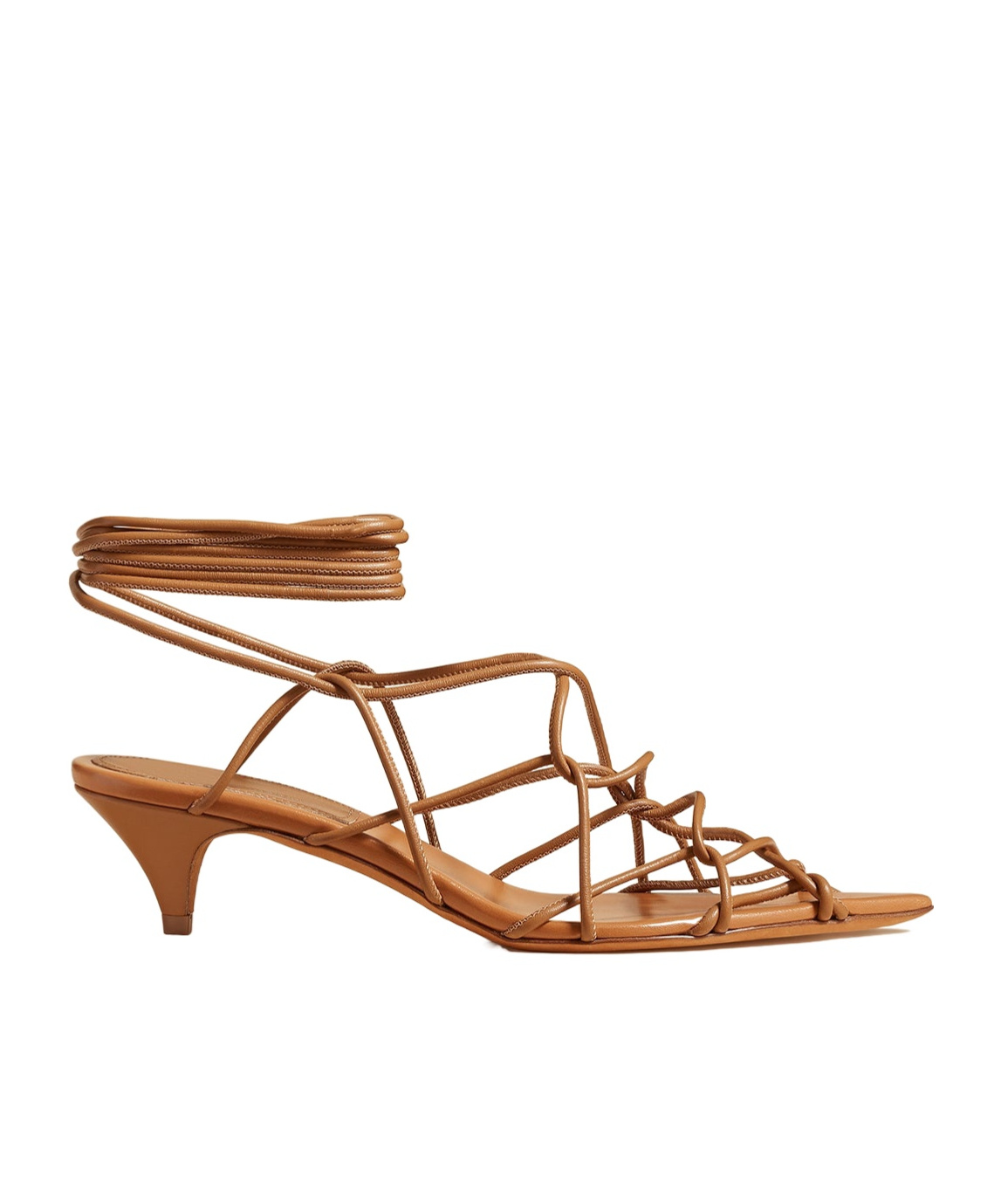 Khaite Arden High-heeled Sandals In Brown