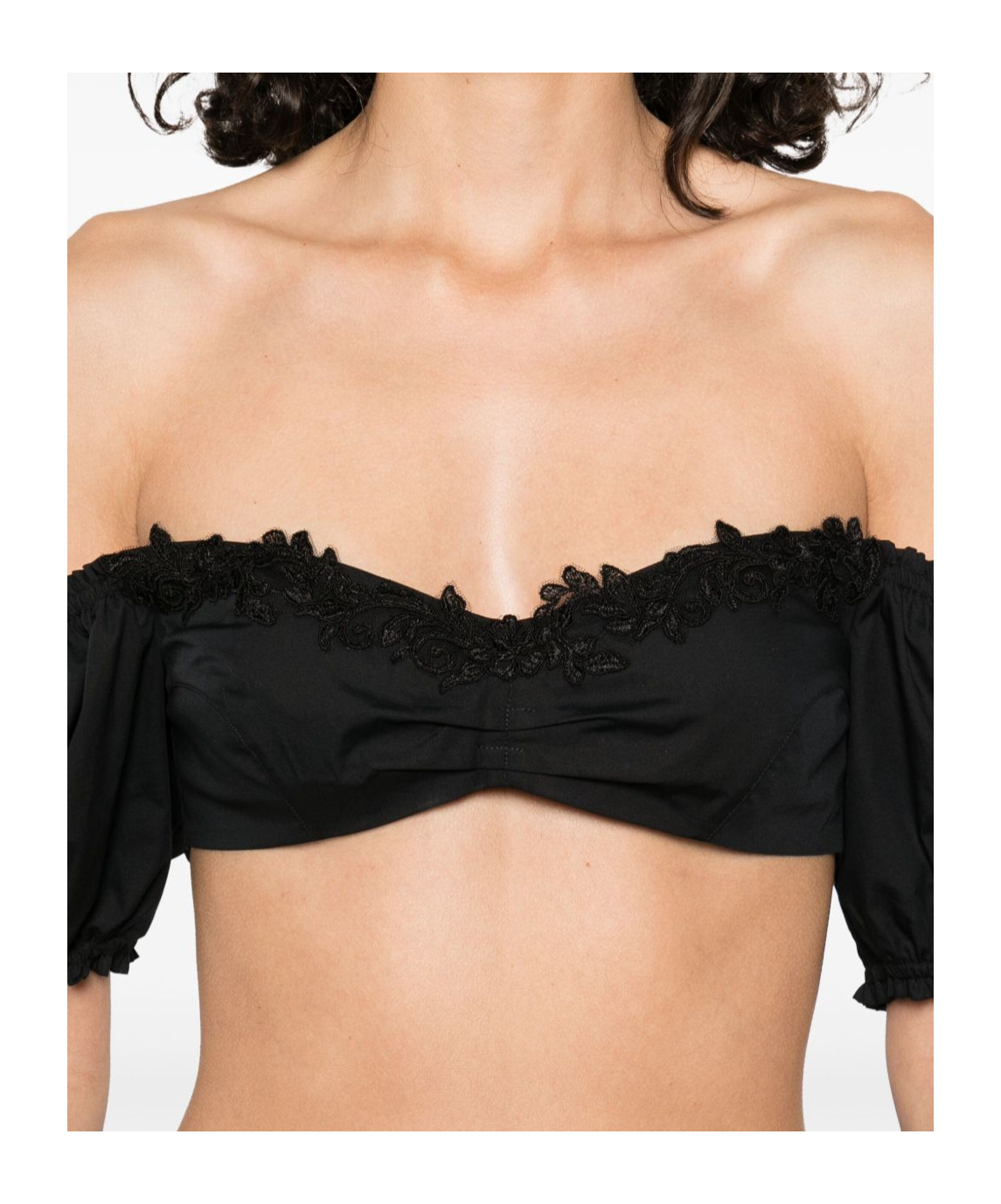 Ermanno Scervino Lace Detail Cotton Top