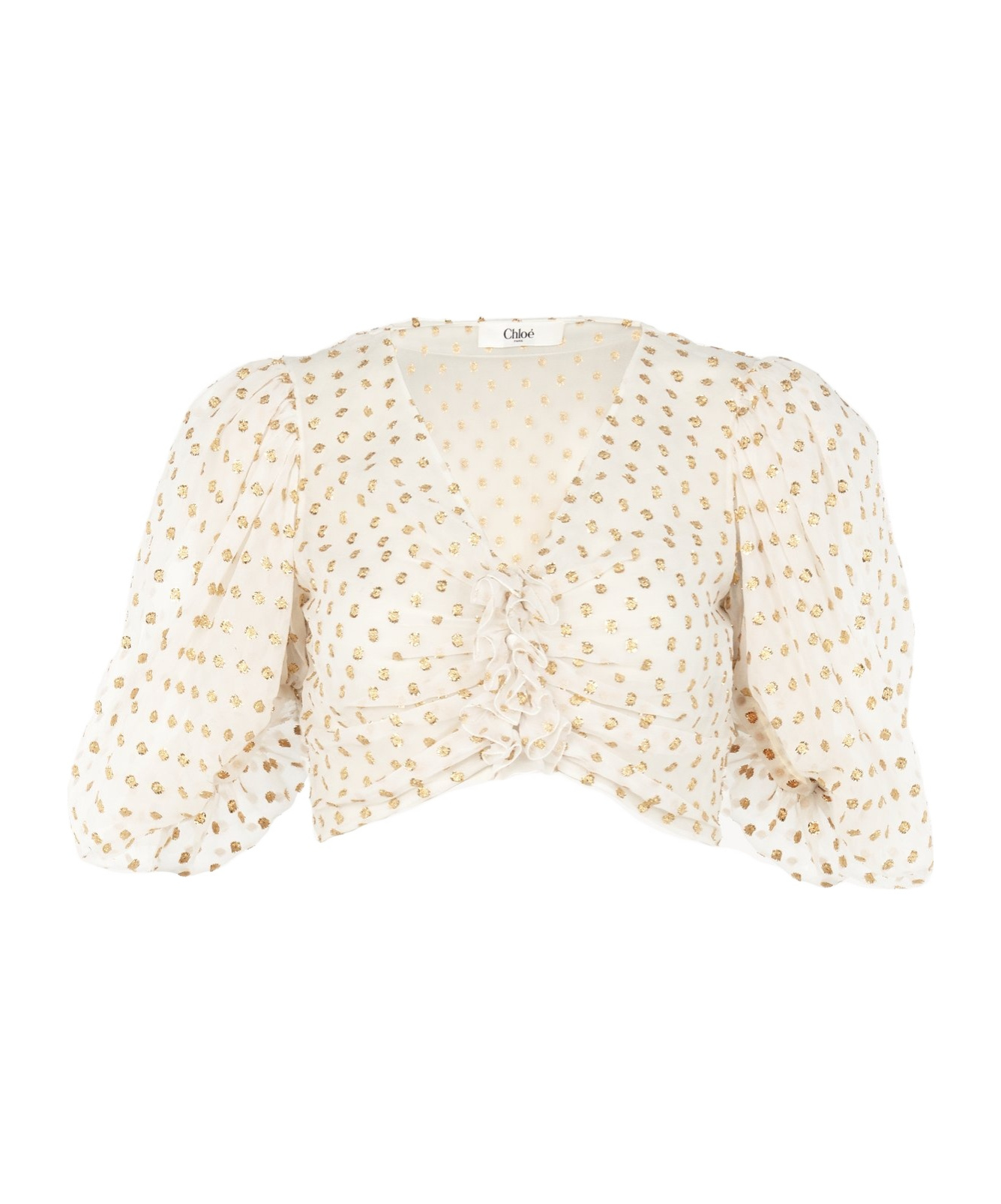 Chloé Pattern Short Top In White