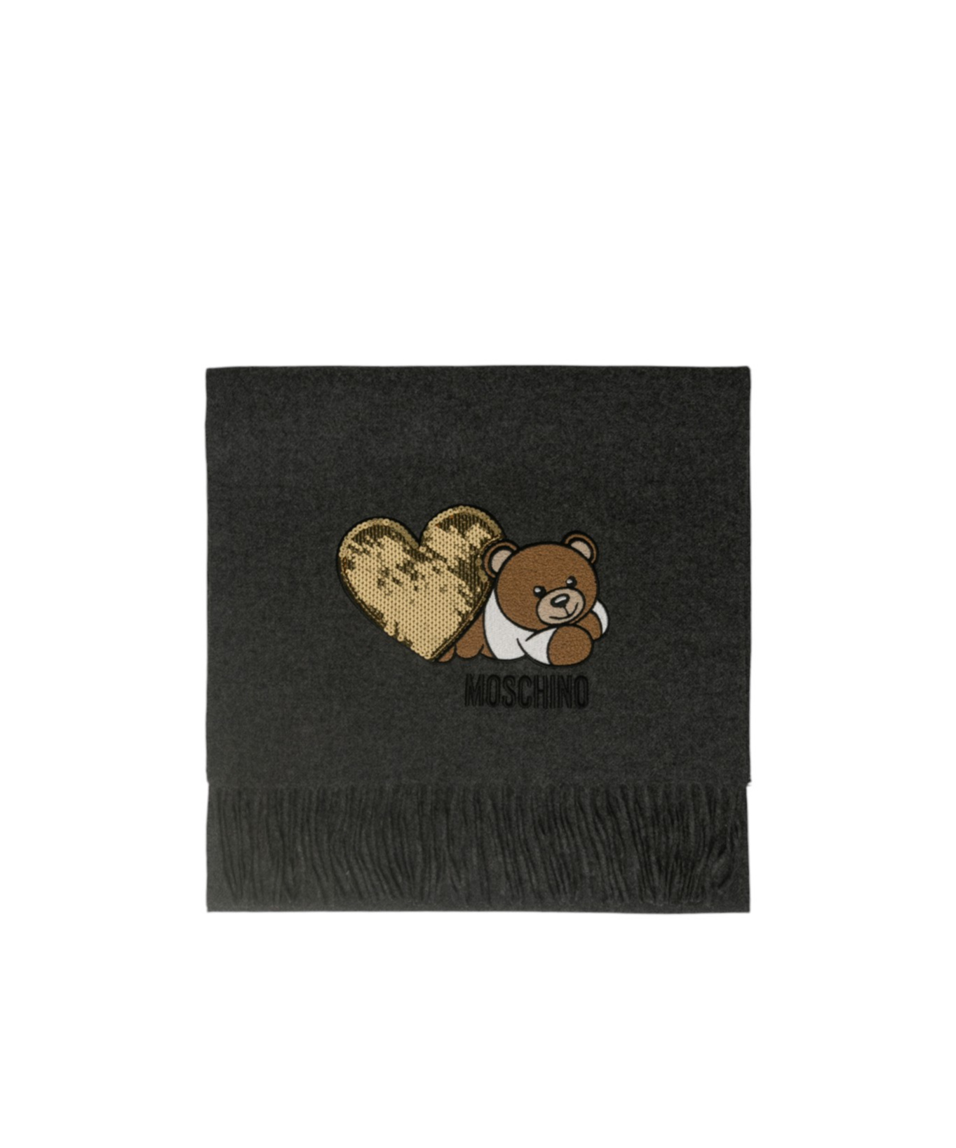 Moschino Wool Scarf In Black