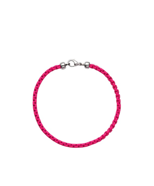 Eéra Giada 18kt White-gold Anklet In Pink
