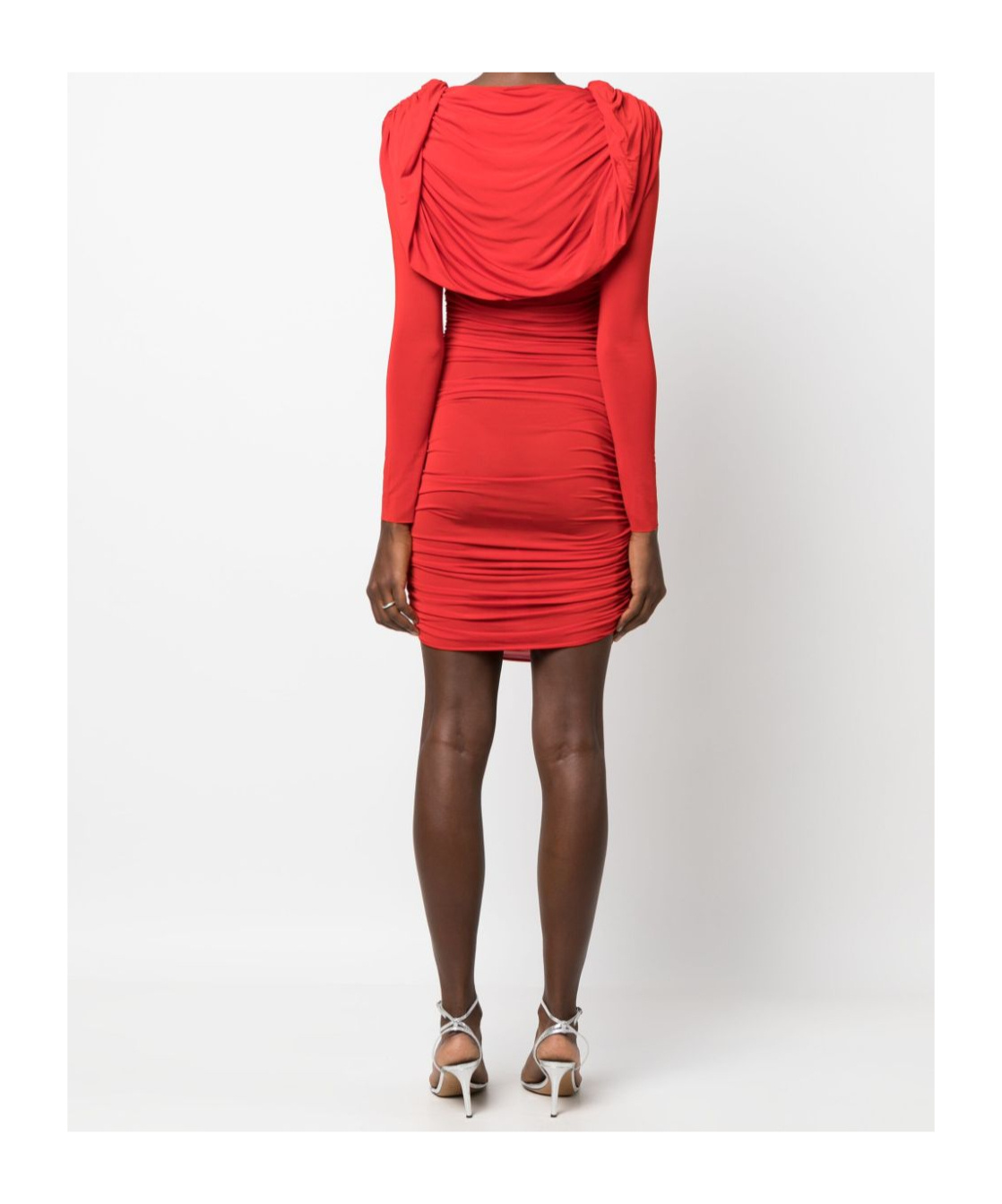 Giuseppe Di Morabito Cowl-neck Ruched Minidress
