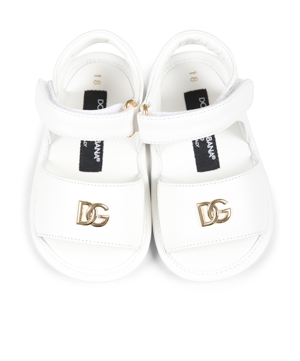 Dolce & Gabbana Ankle Strap Sandals In White