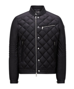 Moncler Man Down Jacket Black Size 5 Polyamide In Black