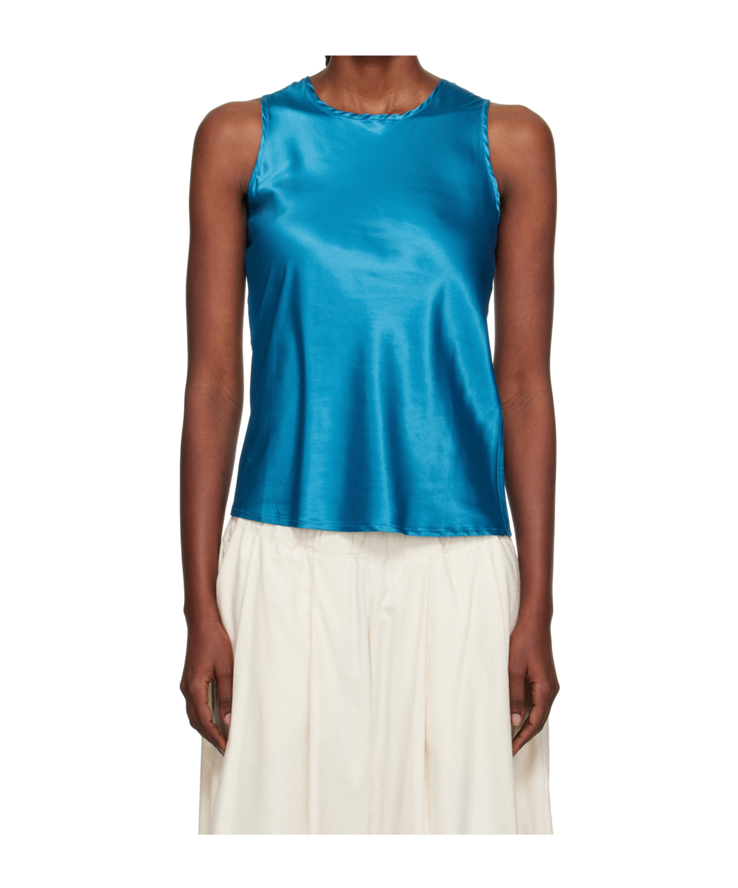 Baserange Crew Neck Vest In Blue