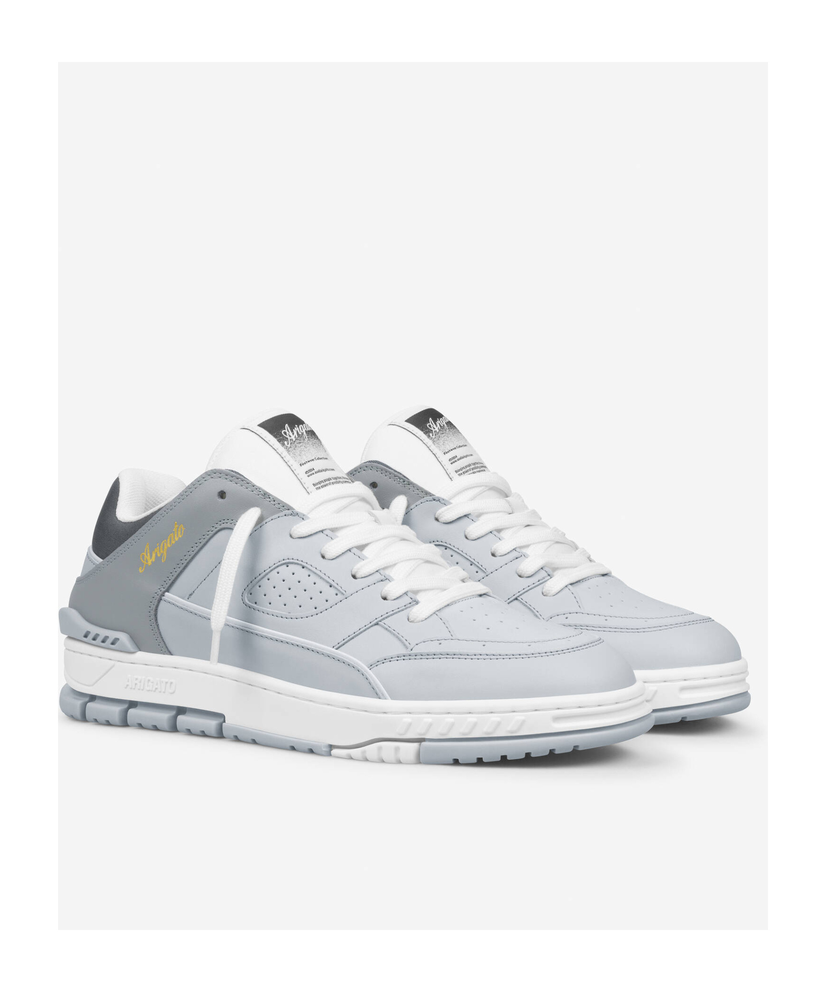 Axel Arigato Area Lo Leather Sneakers In Gray