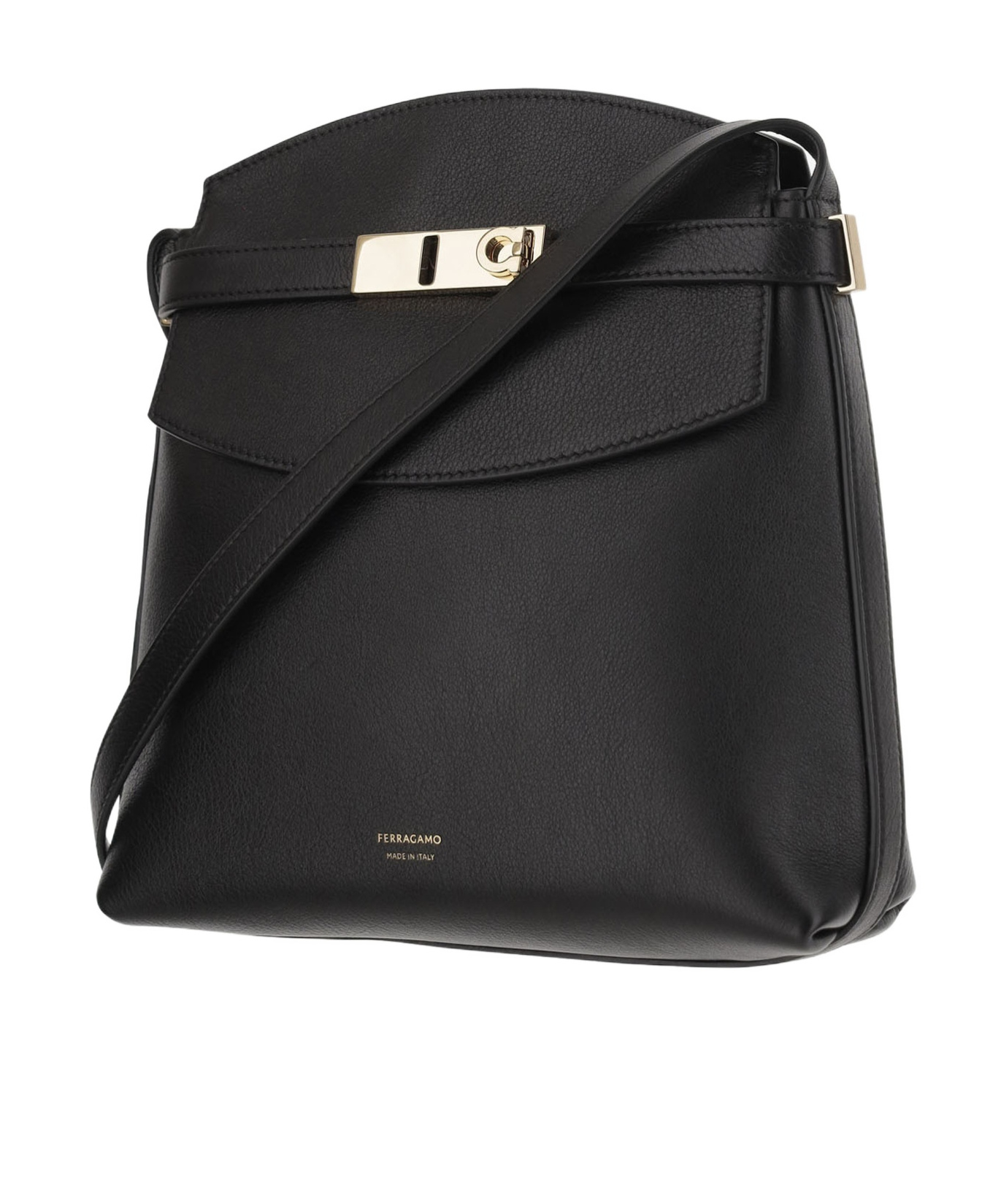 Ferragamo Hug Messenger Bag In Black
